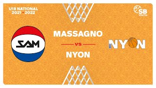 U18 National  Ranking Phase MASSAGNO vs NYON [upl. by Azalea]