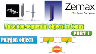 Make nonsquential objects in Zemax  opticstudio POB files Part 1 [upl. by Enrobialc938]