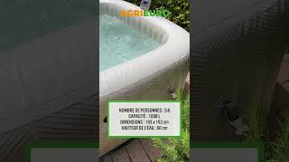 Piscine hydromassage spa Intex carrée Chevron Deluxe 28472EX [upl. by Sybyl]