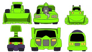 Transformers Constructicons combiner Mighty Devastator but with big heads [upl. by Nageek406]