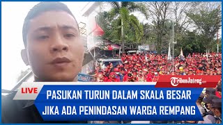 🔴BELA REMPANG Panglima Pajaji Saya akan Turun Dalam Skala Besar Jika Ada Penindasan Warga Rempang [upl. by Lot880]