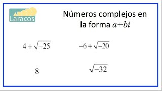 Números complejos en la forma abi [upl. by Nashner669]