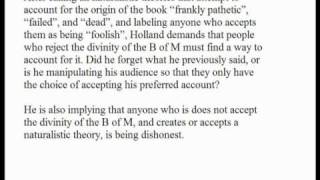 Examining Hollands Talk 4 of 5 [upl. by Zizaludba332]