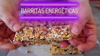 Barritas energéticas caseras ¡deliciosas nutritivas y fáciles de preparar SIN HORNO [upl. by York]