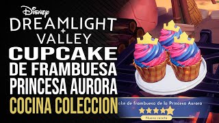 Disney Dreamlight Valley  Cupcake de frambuesa Princesa Aurora  Cocina colección [upl. by Eirual744]