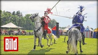 Ritterfest auf Gut Basthorst  Ritter Gaukler und Händler [upl. by Lynnet]