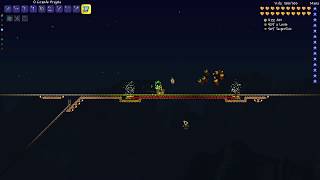 Terraria PC  esquema com teleporter e trilho [upl. by Shwalb53]