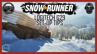 Logitech G29 Wheel SetUp amp Steering Setting Tip  SnowRunner [upl. by Etra250]