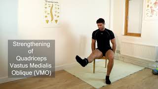 Quadriceps and Vastus Medialis Oblique VMO strengthening exercise 63b [upl. by Aderfla885]