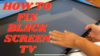 How to Fix TV with Black Screen Problem  LG 43UM6910PUA [upl. by Meekah]