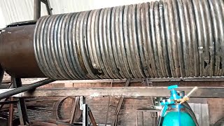 thermic fluid heater coil making process  tharmic phluid heetar coil banaane ki prakriya [upl. by Itsyrk]