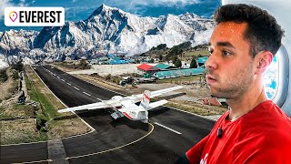 EL AEROPUERTO MÁS PELIGROSO DEL MUNDO PARA IR AL EVEREST  TheGrefg [upl. by Cello]