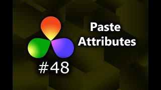 How To Paste Attributes In DaVinci Resolve [upl. by Batsheva]