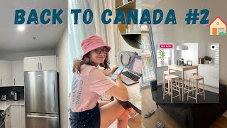 JEMMENAGE AU CANADA DEMENAGEMENT IKEA COURSES BACK TO MONTREAL 🇨🇦 2  VLOG [upl. by Katee]