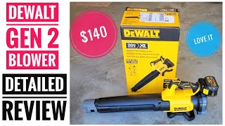 REVIEW DEWALT 20V MAX XR Leaf Blower GEN 2 Cordless Battery Powered Blower DCBL722B [upl. by Luke65]