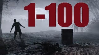 Nacht Der Untoten Rounds 1100 Full Gameplay  Call of Duty World at War Zombies [upl. by Fey426]