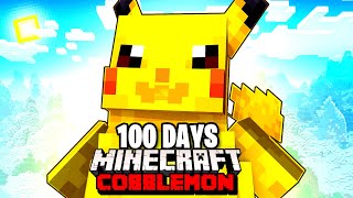 I Spent 100 DAYS as ASH KETCHUM in Pokémon Minecraft Vs my Rival Duos Cobblemon [upl. by Oinota]