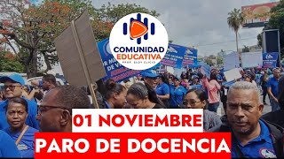 PARO DE DOCENCIA 01 NOVIEMBRE [upl. by Barnie273]