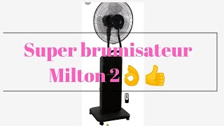 Présentation du ventilateur brumisateur Milton 2 de marque équation disponible chez Leroy Merlin [upl. by Jessen]