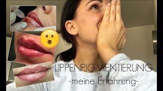 ♥ VLOG Permanent Make up Lippen  Kruste  Abheilung  Nachpigmentierung [upl. by Giliane]