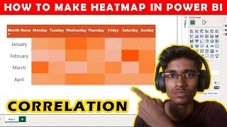 How to make correlation matrix or Heatmap in Power BI  Learn With Ojha G [upl. by Ramsay]