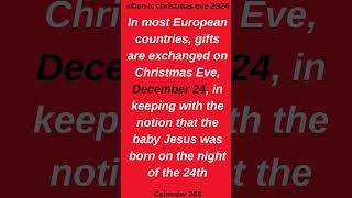 when is Christmas eve 2024  christmas day [upl. by Bound]