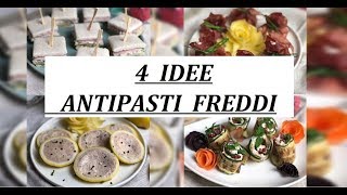 4 IDEE FACILI e VELOCI ANTIPASTI FREDDI per NATALE [upl. by Margarethe311]