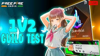 ❤️‍🔥GUILD TEST LIVE WITH TEAM CODE freefiremx freefire divyt [upl. by Nadeen]