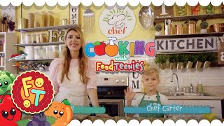 FoodTeenies and Friends  Bambino Chef  How to make Yogurt Bark  Kids Cooking  YouTube Kids [upl. by Pepe]