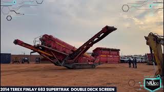 2014 TEREX FINLAY 683 SUPERTRAK DOUBLE DECK SCREEN  NUco Auctioneers [upl. by Saitam772]