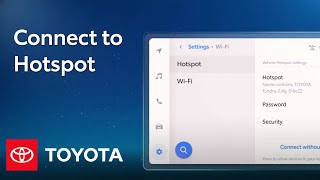 How To Enable WiFi Hotspot on Toyotas Audio Multimedia System  Toyota [upl. by Thinia]