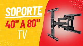 🟢 Soporte RESISTENTE y ARTICULADO para TV de 40” a 80” 📐 NB P6 [upl. by Nairolf]