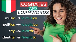 Italian COGNATES and LOANWORDS 🇮🇹 FREE PDF CheatSheet Italian for Beginners [upl. by Ahsino]