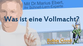 Was ist eine Vollmacht [upl. by Rene]