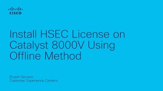 Install HSEC License on Catalyst 8000V Using Offline Method [upl. by Nauqat]