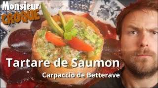 Tartare de Saumon  Monsieur CROQUE [upl. by Fenella]