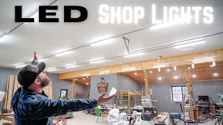 How To Install The Proper Shop Lighting DIY LED  Dream Shop Build 4 [upl. by Nivra744]