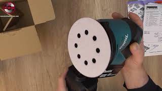 UNBOXING Makita DBO180Z Body Only Cordless 18 V Liion LXT Random Orbit Sander  Bob The Tool Man [upl. by Ahsika]