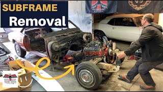 Removing front subframe assembly [upl. by Nodarb757]