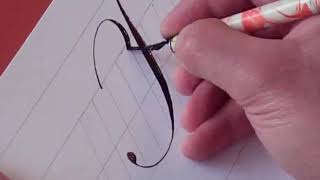 How to Write Copperplate The Letters F and f [upl. by Purvis]