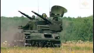 2K22 Tunguska surfacetoair gun and missile system [upl. by Suiratnod]