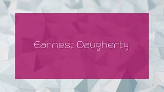 Earnest Daugherty  appearance [upl. by Gaskin]