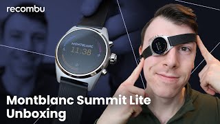 Montblanc Summit Lite Smartwatch Unboxing and Hands On  Recombu [upl. by Nohsal254]