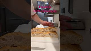 Focaccia 80 hydration with pizza dough cheftiagopelomundo pizza food pizzaiolo pizzalover [upl. by Hardner803]