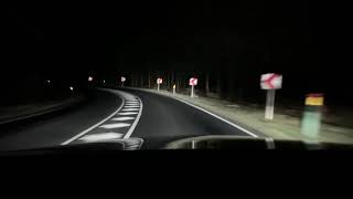 2019 Mercedes Benz Multibeam LED driving on a dark road [upl. by Saum958]