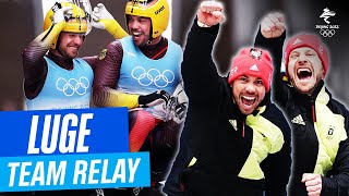 Luge  Team Relay  Full Replay  Beijing2022 [upl. by Olen297]