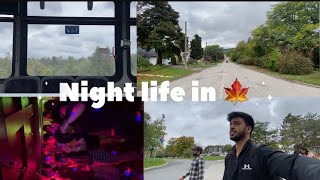 Night life in Canada 🍁  International student  SEP INTAKE 2024 [upl. by Lessig244]