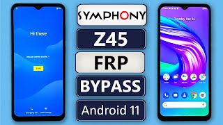 Symphony Z45 Frp Bypass Android 11  All Symphony Android 11 Bypass FRP Google Account Without PC ✅ [upl. by Guild]