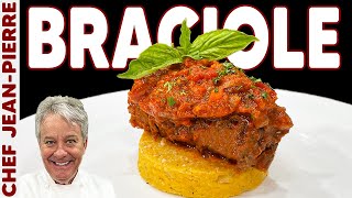 Grandmas Secret Italian Beef Braciole Recipe Braised to Perfection  Chef JeanPierre [upl. by Mairb]