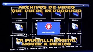 ARCHIVOS DE VIDEO QUE PODEMOS VER EN PANTALLA MOVER A MÉXICO POR USB [upl. by Willie440]